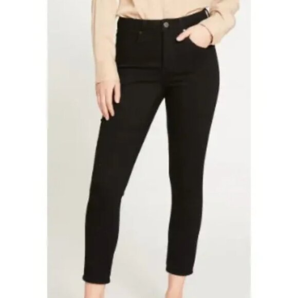 Universal Standard Black Mid Rise Skinny Seine Jeans - Picture 1 of 7